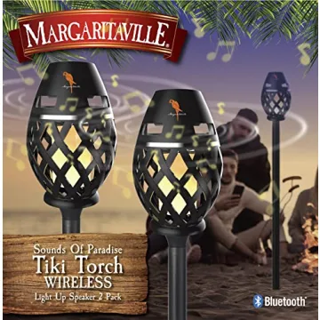 Margaritaville Waterproof Bluetooth Tiki Torch Speaker
