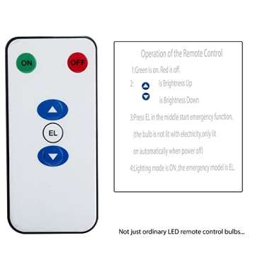 BSOD LED Magic Bulb, 7W Warm White Emergency Light with Remote Controller and Rechargeable Built-in Battery E26 Lamp for Home Indoor Power Outages Lighting (Warm White)