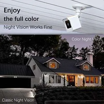 PEF Mount for All-New Wyze Cam V4 and V3, Weatherproof Protective Cover and 360 Degree Adjustable Wall Mount Solid Housing for Wyze V4 and V3 Outdoor Indoor Smart Home Camera System (White, 1 Pack)