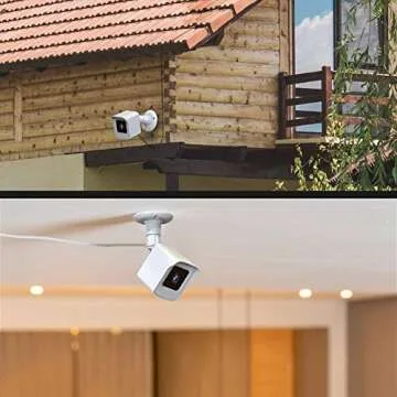 PEF Mount for All-New Wyze Cam V4 and V3, Weatherproof Protective Cover and 360 Degree Adjustable Wall Mount Solid Housing for Wyze V4 and V3 Outdoor Indoor Smart Home Camera System (White, 1 Pack)