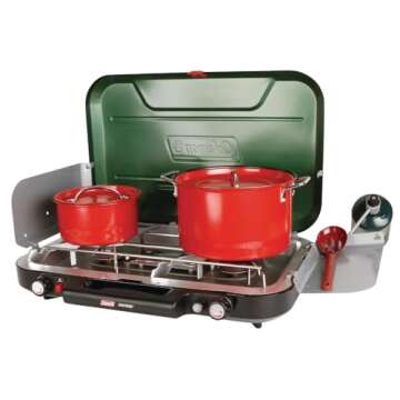 Coleman Gas Camping Stove Even-Temp Propane Stove, 3 Burner