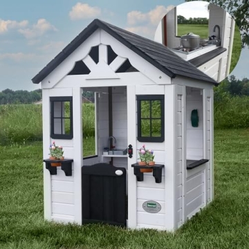 Sweetwater Cedar Wooden Playhouse for Kids Aged 2-6