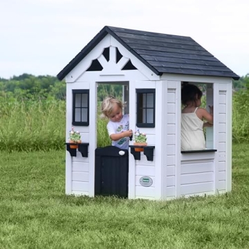 Sweetwater Cedar Wooden Playhouse for Kids Aged 2-6
