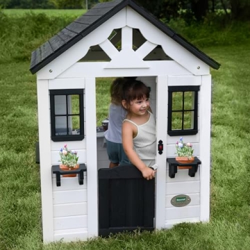 Sweetwater Cedar Wooden Playhouse for Kids Aged 2-6