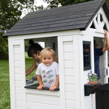 Sweetwater Cedar Wooden Playhouse for Kids Aged 2-6