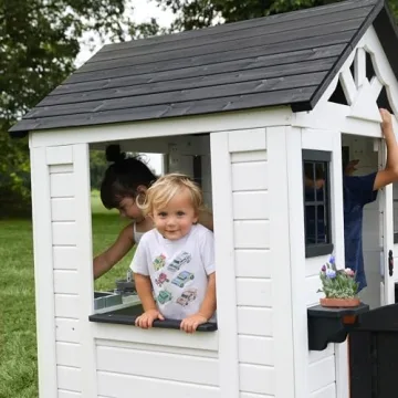 Sweetwater Cedar Wooden Playhouse for Kids Aged 2-6