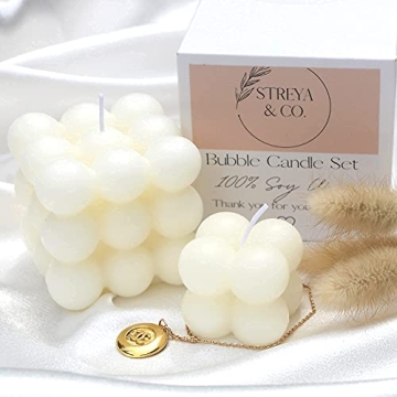 Streya & Co. Eco-Friendly Bubble Candle Set - Fresh Scent