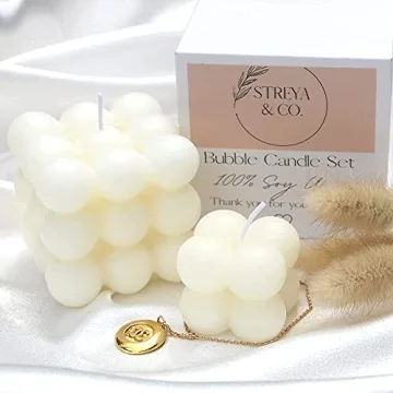 Streya & Co. Eco-Friendly Bubble Candle Set - Fresh Scent