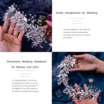 Buy LOVFOIVER Handmade Wedding Headband - Rhinestone Hair Accessory