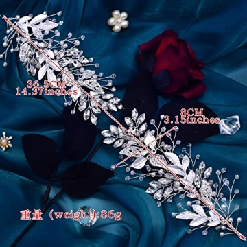 Buy LOVFOIVER Handmade Wedding Headband - Rhinestone Hair Accessory