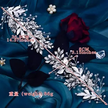 Buy LOVFOIVER Handmade Wedding Headband - Rhinestone Hair Accessory