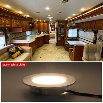 RVZONE Ultra-Thin LED Recessed Ceiling Lights for RVs