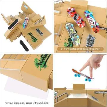 Bigger Skate Park Kit - 18 Pcs Finger Skateboard Set