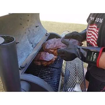 RAPICCA Heat Resistant BBQ Grill Gloves for Cooking