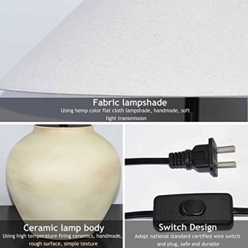 HUIBAOGONG Rustic Southwestern 20'' Ceramic Table Lamp