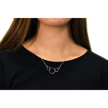 Sterling Silver 40th Birthday Gift - Four Circle Necklace