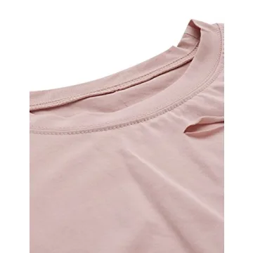 SweatyRocks Women's Comfortable Summer Crop Tee for Casual Wear