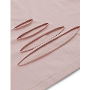 SweatyRocks Women's Comfortable Summer Crop Tee for Casual Wear