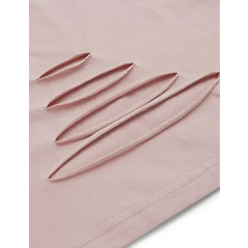 SweatyRocks Women's Comfortable Summer Crop Tee for Casual Wear