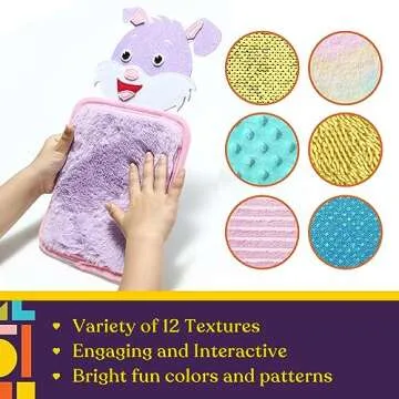 Special Supplies Sensory Mats for Early Learning Development, Tactile Textured Pads with Cute, Colorful Animals, Hand-On Play for Touch Sensitive Kids
