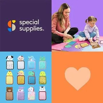 Special Supplies Sensory Mats for Early Learning Development, Tactile Textured Pads with Cute, Colorful Animals, Hand-On Play for Touch Sensitive Kids