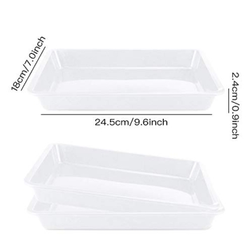 8 Pack Activity Plastic Trays for Kids Crafts and More