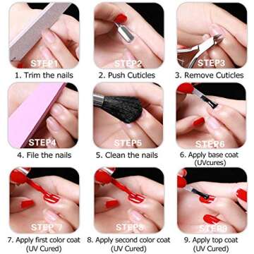 Arte Clavo 15ml Gel Nail Polish Set 15ML Emerald Dark Green Brown Color Gel Polish Soak Off LED Nail Polish Gel Professional Salon Manicure Home DIY, 0.5 Fl Ounce…