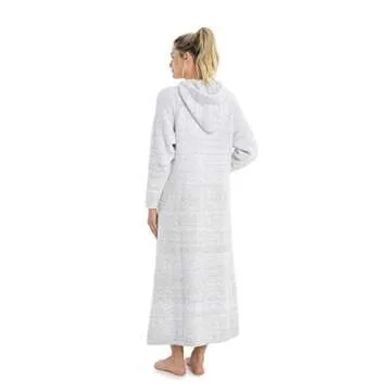 Barefoot Dreams Cozychic Women's Lounger, Heathered Oyster/White-Size S/M