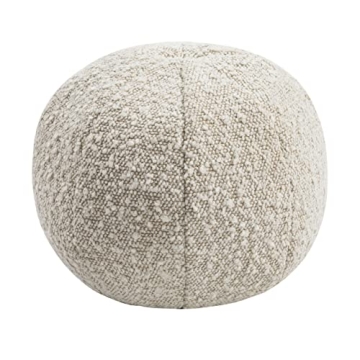 Tov Furniture Boba 9" Beige Bouclé Pillow for Ultimate Comfort