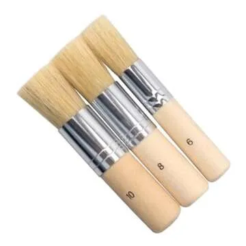 COCODE Wooden Stencil Brush Set for Artists and Crafters