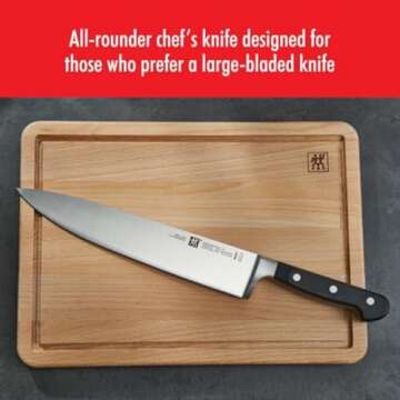 ZWILLING Professional S 10-inch Razor-Sharp German Chef's Knife, Made in Company-Owned German Factory with Special Formula Steel perfected for almost 300 Years, Dishwasher Safe