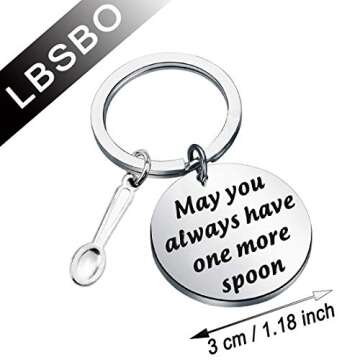 Spoon Theory Gift Fibromyalgia Gift May You Always Have One More Spoon Keychain Chronic Illness Gift...