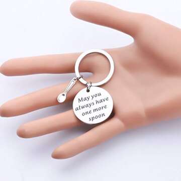 Spoon Theory Gift Fibromyalgia Gift May You Always Have One More Spoon Keychain Chronic Illness Gift (More Spoon Keychain)