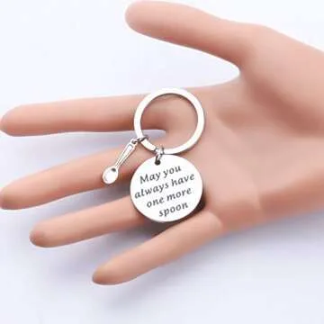 Spoon Theory Gift Fibromyalgia Gift May You Always Have One More Spoon Keychain Chronic Illness Gift (More Spoon Keychain)
