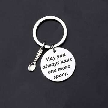 Spoon Theory Gift Fibromyalgia Gift May You Always Have One More Spoon Keychain Chronic Illness Gift (More Spoon Keychain)