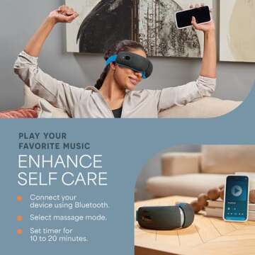 LifePro Eye Massager - Relax with Heat & Vibration