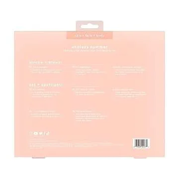 Real Techniques Endless Summer Makeup Brush Kit, Face Brushes, For Foundation, Powder, Highlight, Contour, & Bronzer, Inlcudes Tanning Mitt, Premium Quality, 6 Piece Set