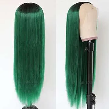 Buy QD-Tizer Ombre Green Lace Front Wigs for Women