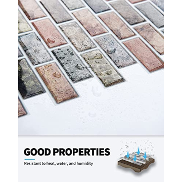 Art3d 10-Piece Peel & Stick Backsplash Tiles for Kitchens