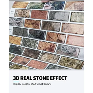 Art3d 10-Piece Peel & Stick Backsplash Tiles for Kitchens