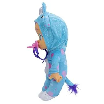 Cry Babies Tiny Cuddles Tina - 9 inch Baby Doll, Cries Real tears. Blue