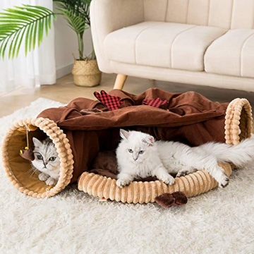 Versatile HIPIPET Cat Tunnel Bed for Indoor Cats and Pets