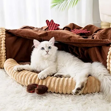 Versatile HIPIPET Cat Tunnel Bed for Indoor Cats and Pets