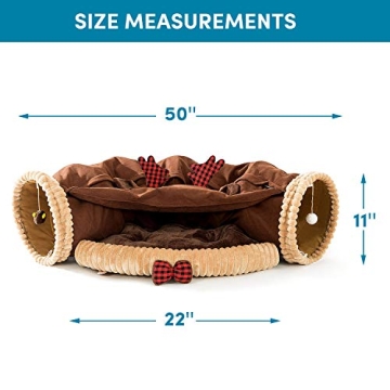 Versatile HIPIPET Cat Tunnel Bed for Indoor Cats and Pets