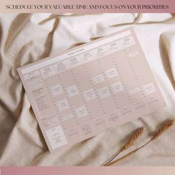 Weekly Hourly Planner Notepad, Daily Planner Desk Pad, Weekly Schedule, To Do List Note Pad, ADHD Pl...