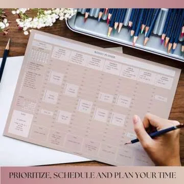 Weekly Hourly Planner Notepad for Productivity