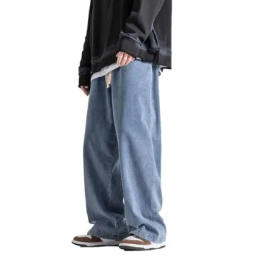 DOSLAVIDA Men's Hip Hop Jean Joggers for Comfort & Style