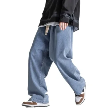 DOSLAVIDA Men's Hip Hop Jean Joggers for Comfort & Style