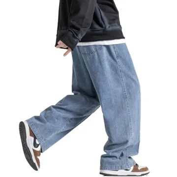 DOSLAVIDA Men's Hip Hop Jean Joggers for Comfort & Style