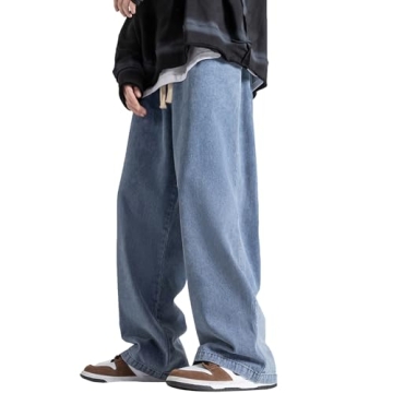 DOSLAVIDA Men's Hip Hop Jean Joggers for Comfort & Style